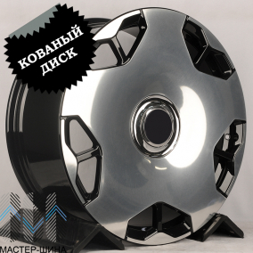 RGW Wheels RGW10925 9.5x22/5x108 D63.3 ET38 Gloss Black Machine Face