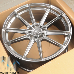 KoKo Kuture FF600 7.5x17/5x112 D66.45 ET38 Titanium Silver