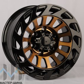 Makstton N40-007 8.0x16/6x139.7 D106.1 ET0 Black BottomBronze Machine Face