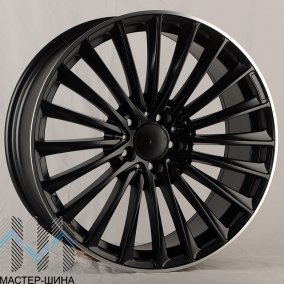 Powcan Y5909B 9.5x20/5x112 D66.6 ET36  Matt Black Mashined Lip