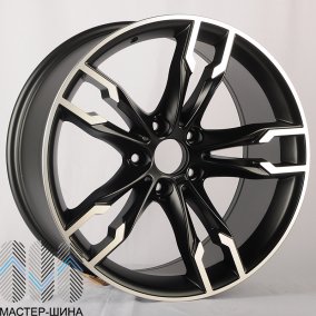 Powcan BK5255 8.5x19/5x120 D72.6 ET35 HALF MATT BLACK WITH MACHINED FACE