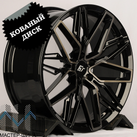KoKo Kuture 048 9.0x20/5x112 D66.6 ET30 Gloss Black Brush With Dark Tint