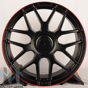 Koko Kuture FF136 8.5x19/5x112 D66.56 ET38 Matte Black Red Lip (��������)