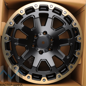Zumbo Wheels F8351 9.0x20/12x135x139.7 D106.1 ET30 Matt black with lip polish with bronze tinit