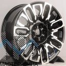RGW Wheels TYH86 9.0x22/6x139.7 D78.1 ET25 Gloss Black Machine Face With Chrome Inside