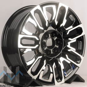 RGW Wheels TYH86 9.0x22/6x139.7 D78.1 ET25 Gloss Black Machine Face With Chrome Inside