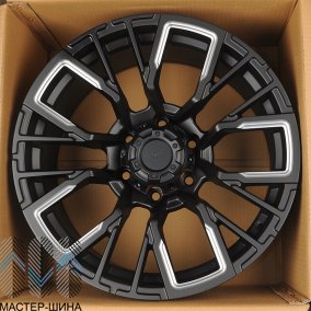 Anzoo JT256-7 9.0x17/6x139.7 D110.1 ET0 Matt Black+Milling spoke
