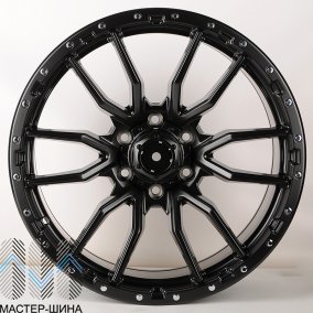 KoKo Kuture 6098 9.0x18/6x139.7 D106.2 ET10 FULL SATIN BLACK+MILLING HOLES