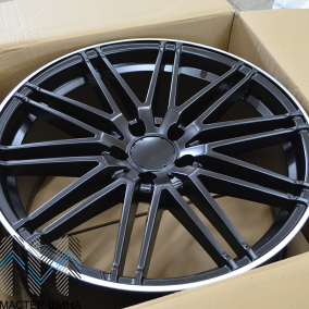 Zumbo Wheels BZ006 8.5x19/5x112 D66.6 ET38 Black Matt With Lip Polish