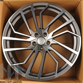 KoKo Kuture 0386 9.0x21/5x112 D66.5 ET30 Satin Gunmetal Machined Face 