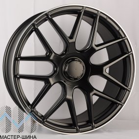 Powcan BK5318 8.5x21/5x112 D66.6 ET40 Matte Black with lip polish