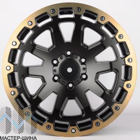 Zumbo Wheels F8351 9.0x20/6x139.7 D106.1 ET30 Matt black with lip polish with bronze tinit