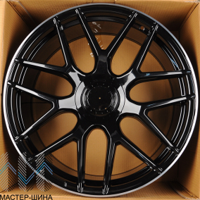 Powcan BK5318 9.5x21/5x112 D66.6 ET38 Black Polished Lip (��������)