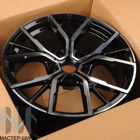 KoKo Kuture FF156 7.5x17/5x120 D72.56 ET30 Gloss Black + Machined Face