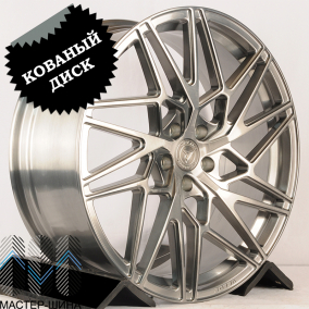RGW Wheels RGW011L 9.5x21/5x112 D66.56 ET30 Brusched Gloss Black+Left+Aluminum Cap