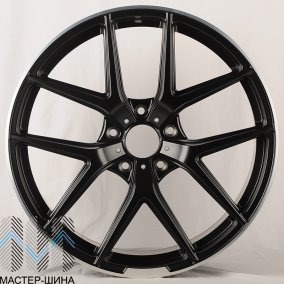 Luistone L1443 10x21/5x130 D84,1 ET50 Black matt with lip polish