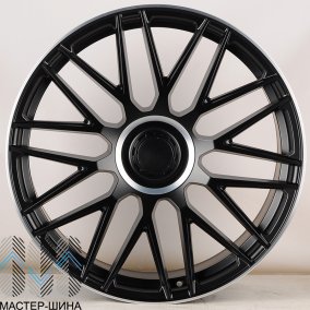 Powcan Y0207 11.0x21/5x112 D66.6 ET42 Matte black machined lip
