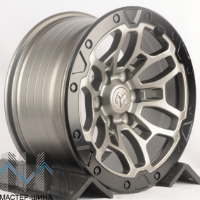 RGW Wheels DH023 9.0x18/6x139.7 D78.1 ET19 Matte Gunmetal With Black Bead Ring