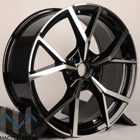 Anzoo FBX256-8 8.0x18/5x112 D57.1 ET45 Black Machine Face
