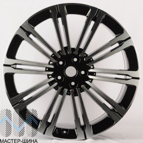 Anzoo H941D 9.5x22/5x120 D72.6 ET49 Black Machined Face 