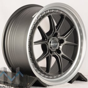 Makstton FF-202 8.5x18/5x112 D66.6 ET35 Matte Graphite Grey Polish Lip