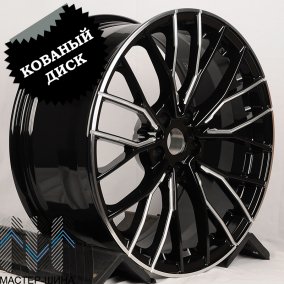 Anzoo AL1013 9.5x19/5x112 D66,56 ET35 Gloss Black Side Grooves Milled