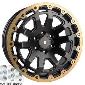 Zumbo Wheels F8351 9.0x20/6x139.7 D106.1 ET30 Matt black with lip polish with bronze tinit