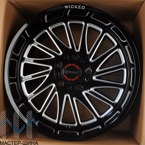 iWheel FA648 10.0x20/5x139.7 D87.1 ET-19 Gloss Black Milled