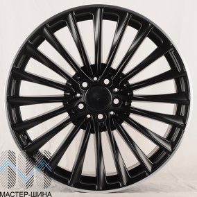 Powcan Y5909B 9.5x20/5x112 D66.6 ET36  Matt Black Mashined Lip