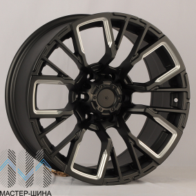 Anzoo JT256-7 9.0x17/6x139.7 D110.1 ET0 Matt Black+Milling spoke