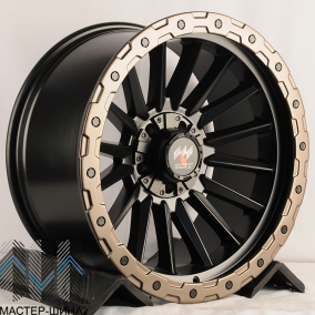 Zumbo Wheels A0294 10.0x20/10x114.3x127 D78.3 ET-24 Matte Black With Bronz Lip