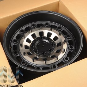 Anzoo 1676 10x20/6x135 D106.1 ET-24 Matt Black Machine Face Bronze