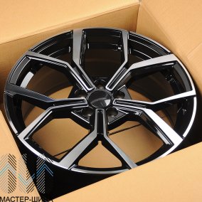 KoKo Kuture 5563 8.0x19/5x112 D57.1 ET45 Black Polished Clear Lacquer