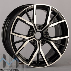 KoKo Kuture FF156 7.5x17/5x120 D72.56 ET30 Gloss Black + Machined Face