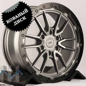 KoKo Kuture 111 8.0x19/6x139.7 D106.1 ET25 Matt Graphite Inside Rim Satin Black