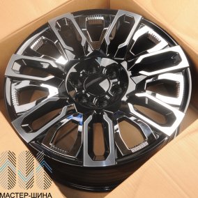 RGW Wheels TYH86 9.0x22/6x139.7 D78.1 ET25 Gloss Black Machine Face With Chrome Inside