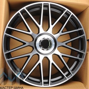 Powcan Y0207 10.0x21/5x112 D66.6 ET44 Matte black machined face