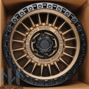Anzoo JT222-7 9.0x17/6x139.7 D110.1 ET0 Bronze+Matt Black Lip