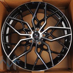 KoKo Kuture FF010 7.5x17/5x114.3 D73.1 ET38 Gloss Black Maching Face