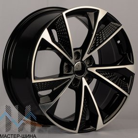 Koko Kuture D5456 9.0x20/5x112 D66.5 ET30 Black Machine Face