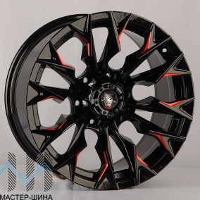 Zumbo Wheels F8530 9.0x18/6x139.7 D110.1 ET0 Gloss Black + Milling Window