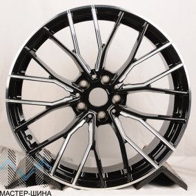 Anzoo AL1013 9.5x19/5x112 D66,56 ET35 Gloss Black Side Grooves Milled