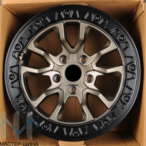 KoKo Kuture 5601 9.0x17/5x127 D71.5 ET-10 Matt Bronze With Black Lip