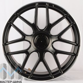 Powcan BK5318 8.5x21/5x112 D66.6 ET40 Matte Black with lip polish