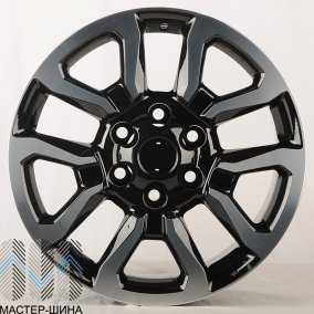 Anzoo H962D 7.5x18/6x139.7 D106.2 ET25 Black Machine Face