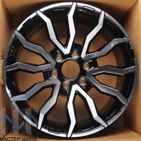 Anzoo AO9966D 8.5x20/6x139.7 D106.1 ET25 Black Machine Face