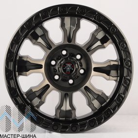 Anzoo FBX087-7 9.0x17/6x139,7 D110.1 ET0 Matt Black Machined Face+Bronze