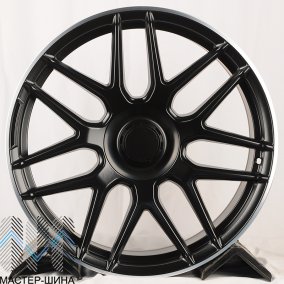KoKo Kuture K7040 10.0x22/5x130 D84.1 ET36 Black matt with lip polish