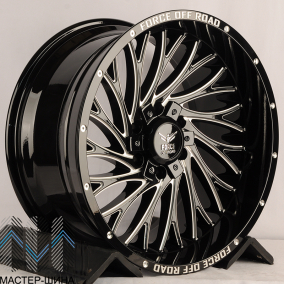Zumbo Wheels F50 10.0x20/6x139.7 D106.1 ET-12 Black/Milled