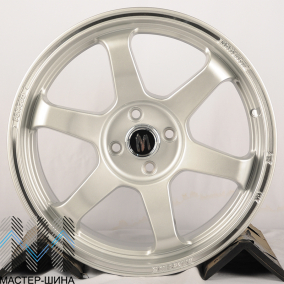 Makstton MST-633 7.5x17/4x100 D73.1 ET40 Silver+Polish Lip